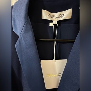 DVF navy blue blazer, New With Tags